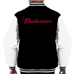 Budweiser Red Logo Men's Varsity Jacket