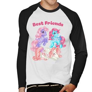 My Little Pony Best Friends Smiling Men's Baseball Long Sleeved T-Shirt