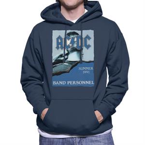 AC/DC Summer 1991 Band Personnel Men's Hooded Sweatshirt