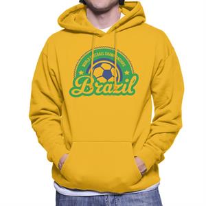 Brazil World Football Sunrise Logo Men's Hooded Sweatshirt