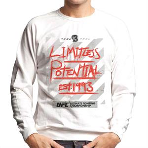 UFC Limitless Potential Tape Red Text Men's Sweatshirt