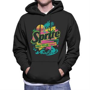 Sprite Retro 90s Beach Obey Your Thirst Men's Hooded Sweatshirt