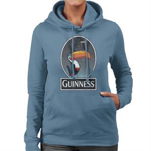 Guinness Toucan Distressed Women's Hooded Sweatshirt