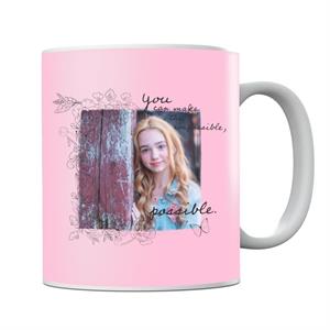 Holly Hobbie You Can Make The Impossible Possible Dark Text Mug