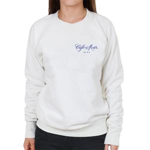 Cafe del Mar Classic Blue Logo Pocket Print Women's Sweatshirt