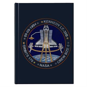 NASA STS 64 Discovery Mission Badge Distressed Hardback Journal