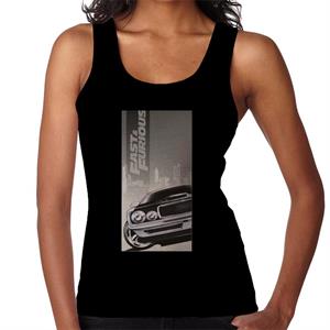 Fast and Furious Dodge Charger City Backdrop Women's Vest