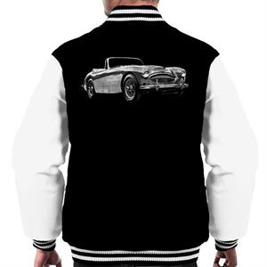 Austin Healey Grey British Motor Heritage Men's Varsity Jacket