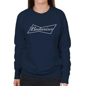 Budweiser White Logo Women's Sweatshirt