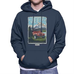 Jeep Mountain For Adventurous Souls Men's Hooded Sweatshirt