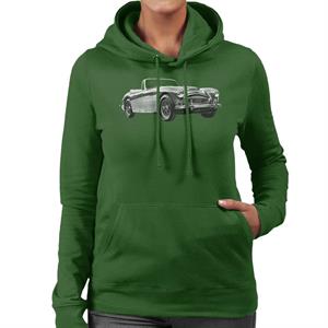 Austin Healey Grey British Motor Heritage Women's Hooded Sweatshirt