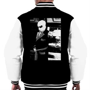 The Invisible Man Pointing Off Screen Men's Varsity Jacket