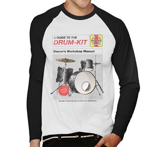 Haynes Drum Kit Owners Workshop Manual Men's Baseball Long Sleeved T-Shirt