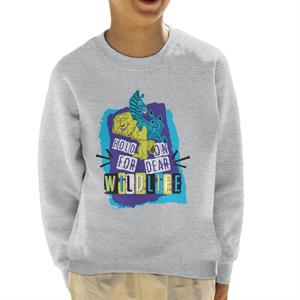 Madagascar Hold On For Dear Wildlife Kids Sweatshirt