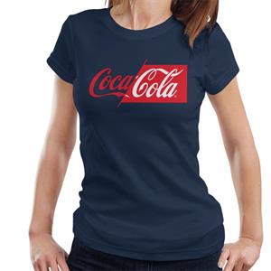 Coca Cola Half Red Half White Logo Women's T-Shirt