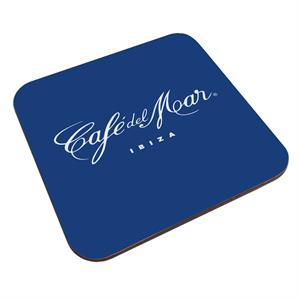 Cafe del Mar Classic White Logo Coaster