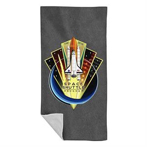 NASA Shuttle Program Commemorative Emblem Beach Towel