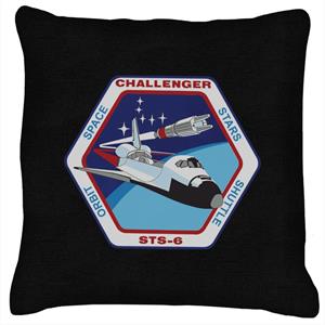 NASA STS 6 Space Shuttle Challenger Mission Patch Cushion