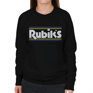 Rubik's Stripes 1970s Logo Women's Sweatshirt