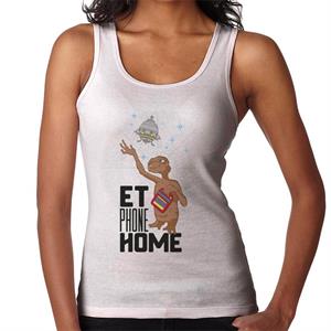 E.T. Phone Home Looking At Spacecraft Women's Vest