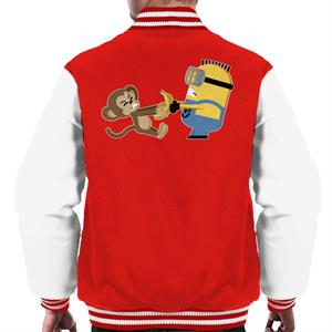 Despicable Me Minion Monkey Banana Battle Men's Varsity Jacket