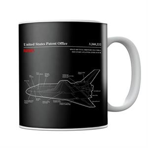 NASA Space Shuttle Orbiter Blueprint Mug