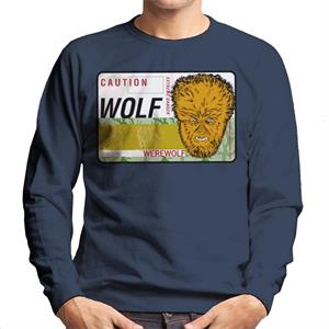 The Wolf Man Caution Extreme Danger Men's Sweatshirt