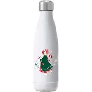 Holly Hobbie Christmas Dress Insulated Stainless Steel Water Bottle