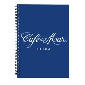 Cafe del Mar Classic White Logo Spiral Notebook