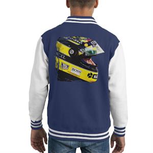 Motorsport Images Aryton Senna At Suzaka Japanese GP Kid's Varsity Jacket