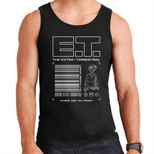 E.T. The Extra Terrestrial Where Are You From Men's Vest