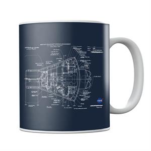 NASA Mercury Spacecraft Schematic Mug