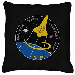 NASA STS 120 Shuttle Mission Imagery Patch Cushion