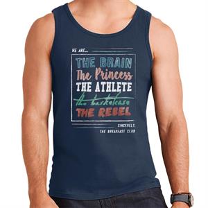 The Breakfast Club We Are The Brain The Princess The Athlete Men's Vest