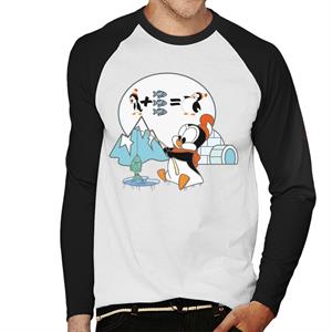 Woody Woodpecker Chilly Willy Fishing Men's Baseball Long Sleeved T-Shirt