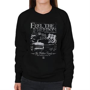 Route 66 Feel The Freedom Americana Women's Sweatshirt