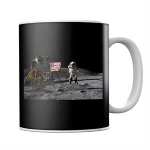 NASA John Young Moon Landing Salute Mug