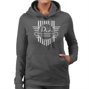 DJ International Records Cross Logo Women's Hooded Sweatshirt