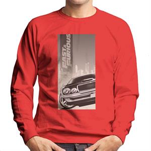 Fast and Furious Dodge Charger City Backdrop Men's Sweatshirt