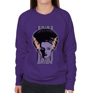 Bride Of Frankenstein Character Head Women's Sweatshirt