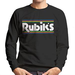 Rubik's Stripes 1970s Logo Men's Sweatshirt