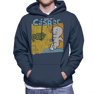 Casper The Friendly Ghost Pop Frame Men's Hooded Sweatshirt