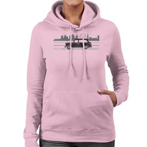 London Taxi Company TX4 Driving Along The City Women's Hooded Sweatshirt