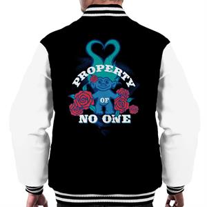 Trolls Property Of No One Love Heart Men's Varsity Jacket