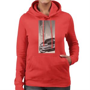 Fast and Furious Dodge Charger City Backdrop Women's Hooded Sweatshirt