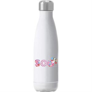 Sooty Soo Floral Text Insulated Stainless Steel Water Bottle