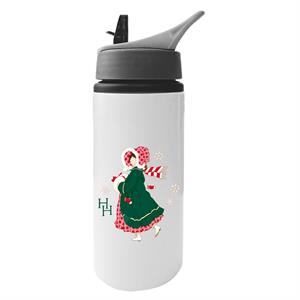 Holly Hobbie Christmas Dress Aluminium Water Bottle With Straw