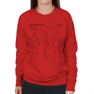 Marvel Black Panther Orthographic Patent Women's Sweatshirt