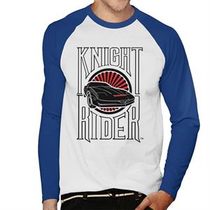 Knight Rider Text And Logo Men's Baseball Long Sleeved T-Shirt