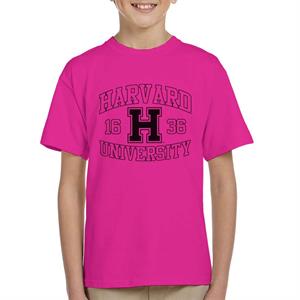 Harvard University Sports Text Logo 1636 Kid's T-Shirt